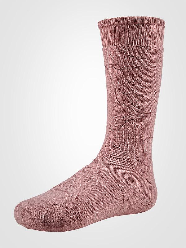 Ysabel Mora medvilninės termo kojinės "Zina Dusty Pink"