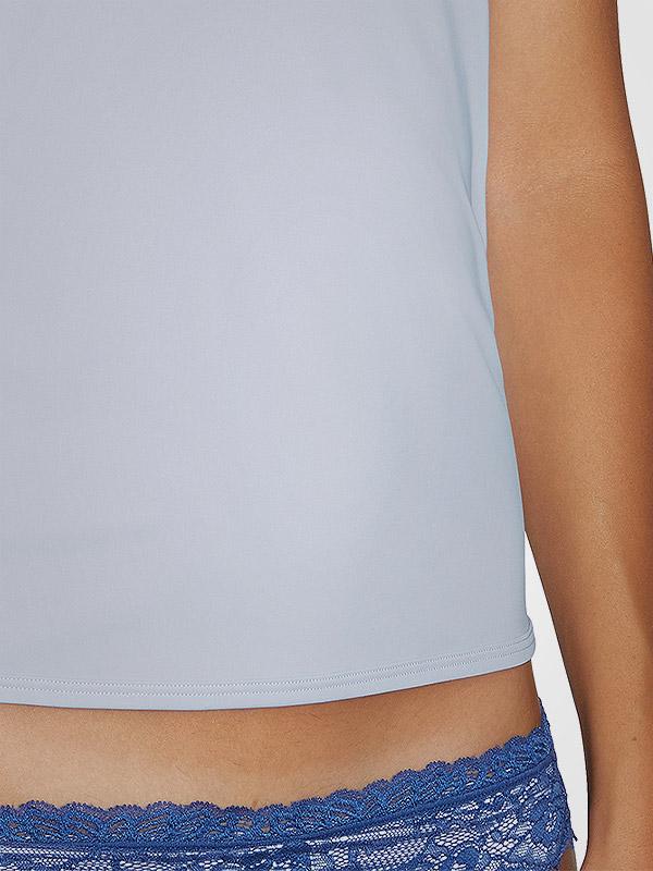 Ysabel Mora mikrofibros marškinėliai plonomis petnešėlimis "Sofia Light Blue"