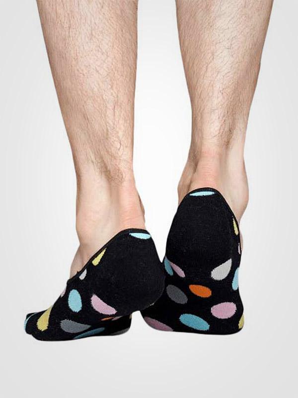 Happy Socks 3 porų unisex kojinaičių komplektas "Dots Black - Light Blue - Multicolor"