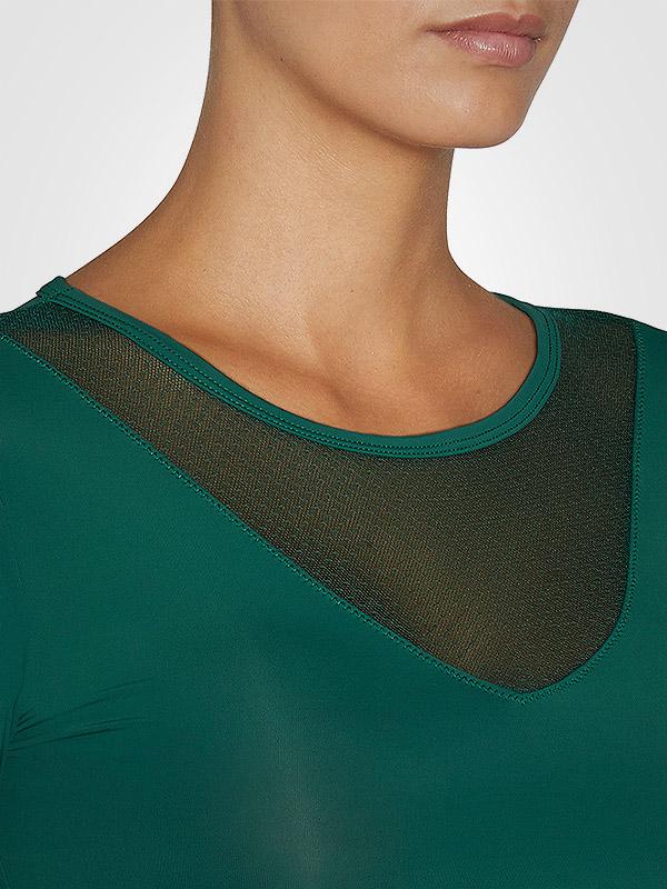 Ysabel Mora mikrofibros marškinėliai ilgomis rankovėmis "Genna Green"