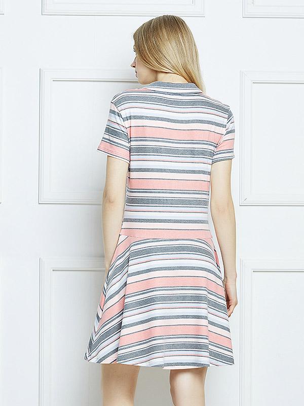 Lega suknelė "Hailey Pastel Stripes Print"