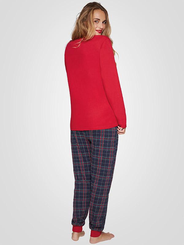 Muydemi pižama su medvilne "Anita Red - Navy - Multicolor"