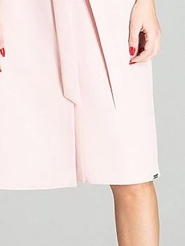 Figl suknelė-marškiniai su diržu "Oliwia Pink"