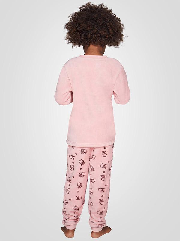 Muydemi minkšta vaikiška pižama "Oink Oink Pink - Brown"