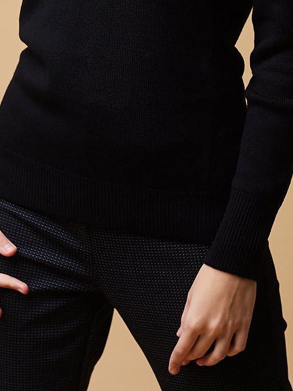 ON•LOGO merino vilnos megztinis "Orta Black"