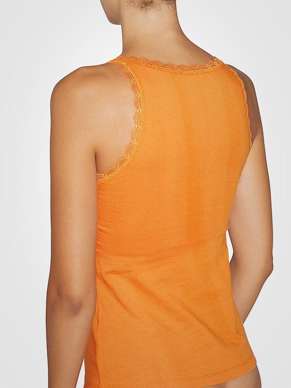 Ysabel Mora medvilniniai berankoviai marškinėliai "Moonlight Orange"