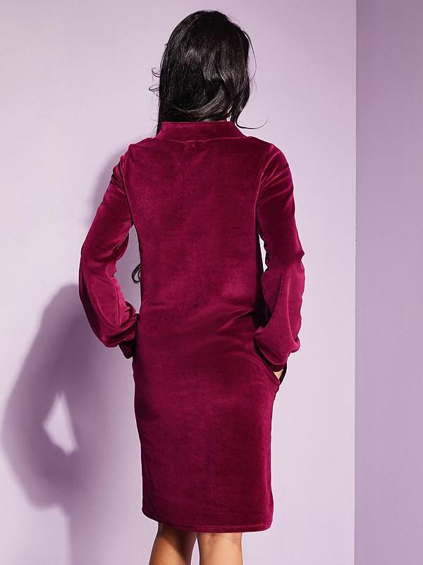 Lega medvilninė suknelė "Lovato Velvet Bordeaux"