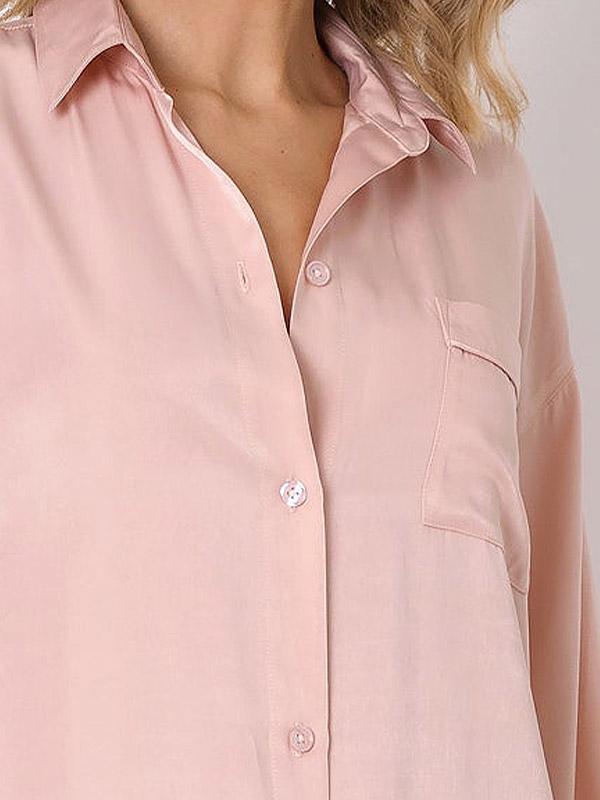 Aruelle viskoziniai naktiniai marškiniai "Isabelle Light Pink"