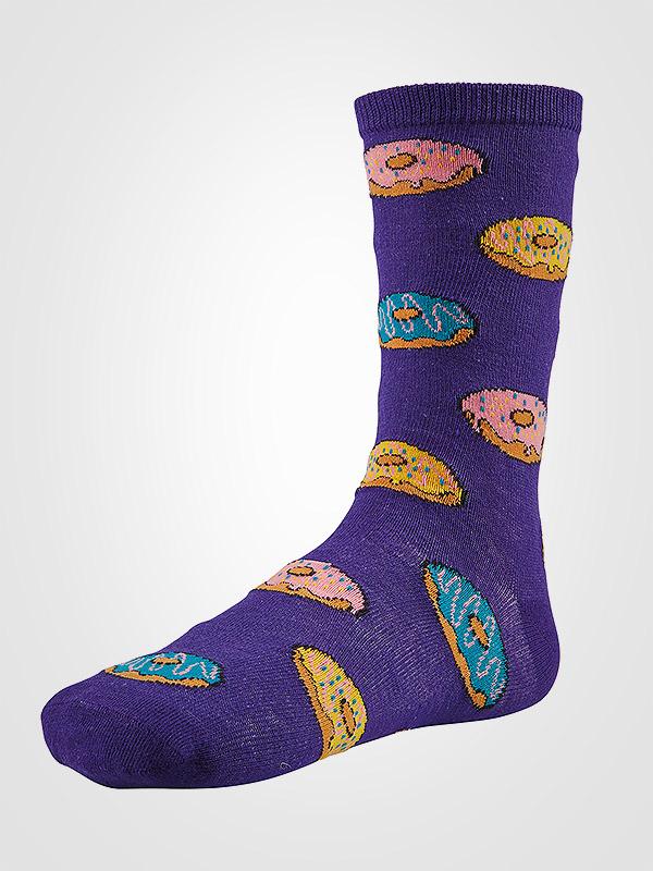 Ysabel Mora spalvotos medvilninės kojinės "Martyna Violet - Multicolor"