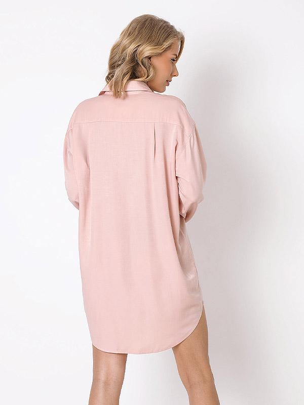 Aruelle viskoziniai naktiniai marškiniai "Isabelle Light Pink"