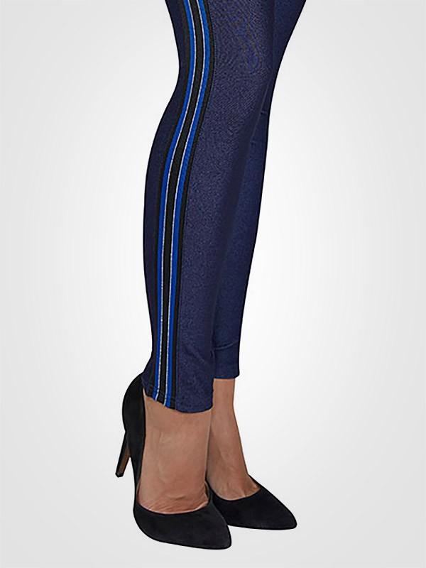 Ysabel Mora užpakaliuką pakeliančios kelnės su Swarovski kristalu "Nonna Push-Up Navy Jeans"
