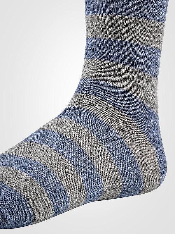 Ysabel Mora 2 medvilninių kojinių komplektas "Daria Navy - Grey"