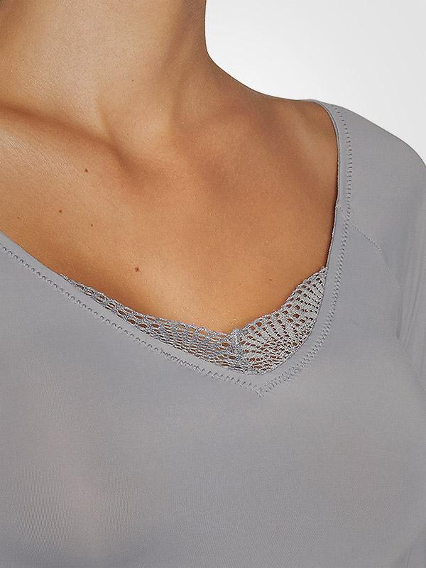 Ysabel Mora mikrofibros marškinėliai ilgomis rankovėmis "Odily Grey"