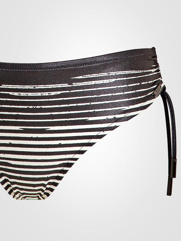 Maryan Mehlhorn bikini maudymosi kostiumėlis "Chintz Black - White Stripes"