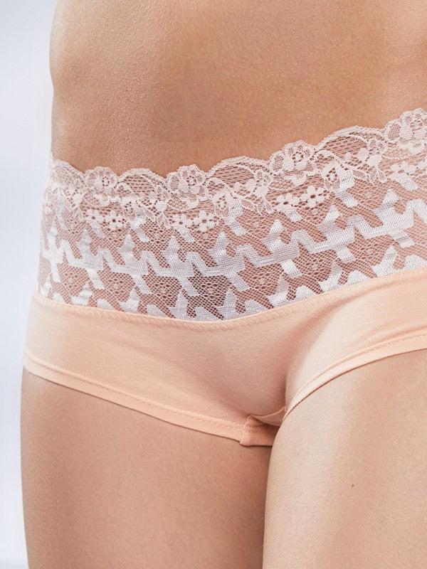 Lega комплект 3 пар хлопковых трусиков "Meda Black - Nude - White"