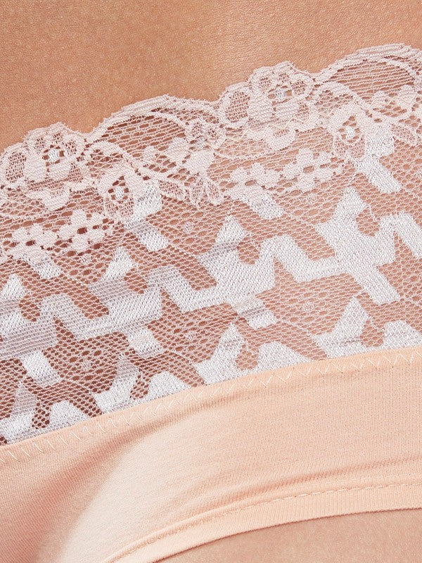 Lega комплект 3 пар хлопковых трусиков "Meda Black - Nude - White"