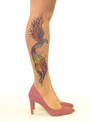 Stop & Stare Tattoo Tights Firebird 20 Den Sun