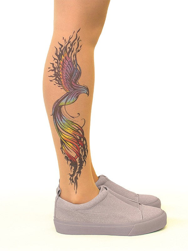 Stop & Stare Tattoo Tights Firebird 20 Den Sun