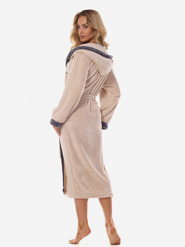 L&L ilgas chalatas su gobtuvu "Tess Long Angora"