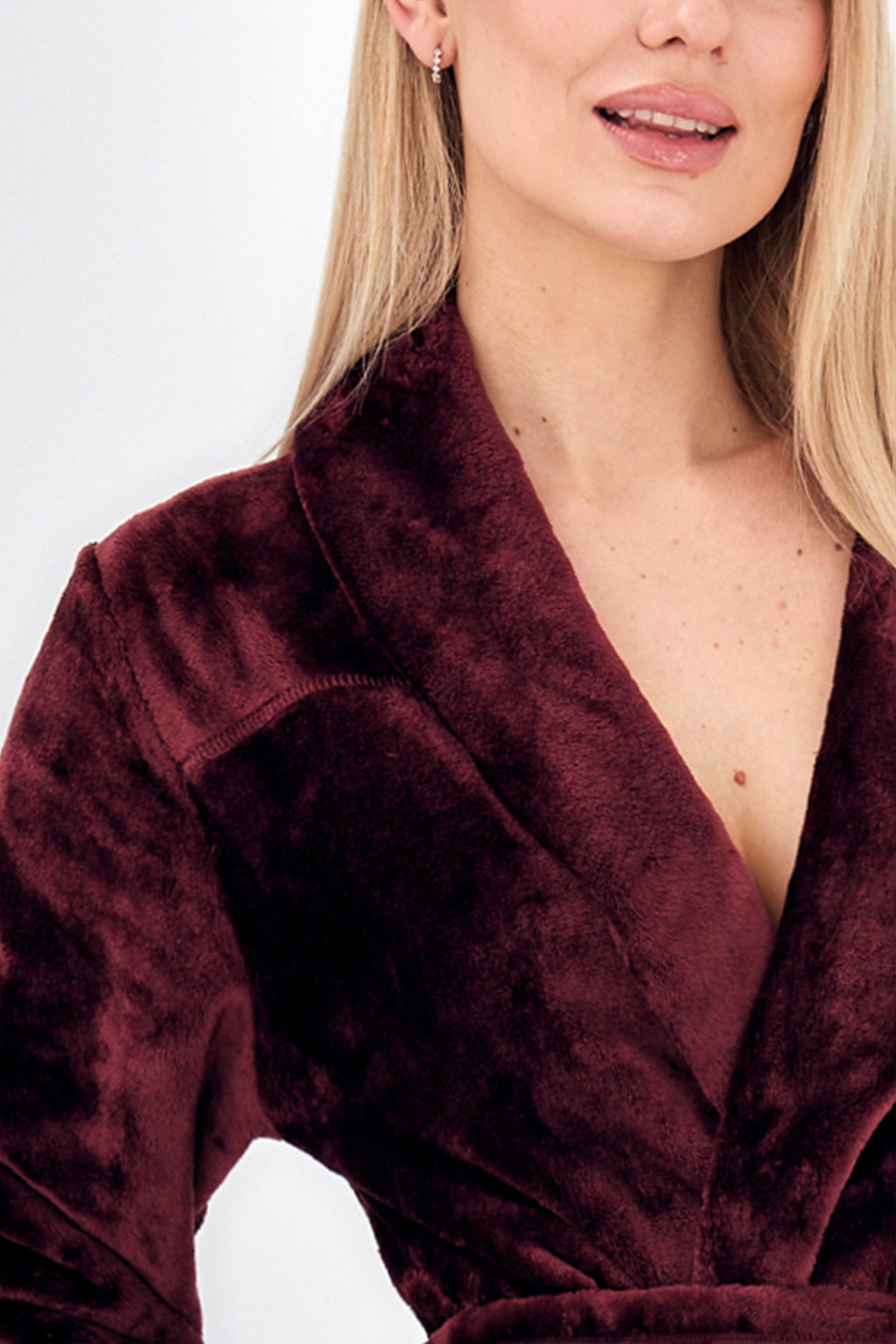 L&L ilgas chalatas "Sky Bordeaux"
