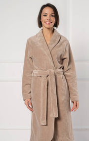 warm women’s bathrobe