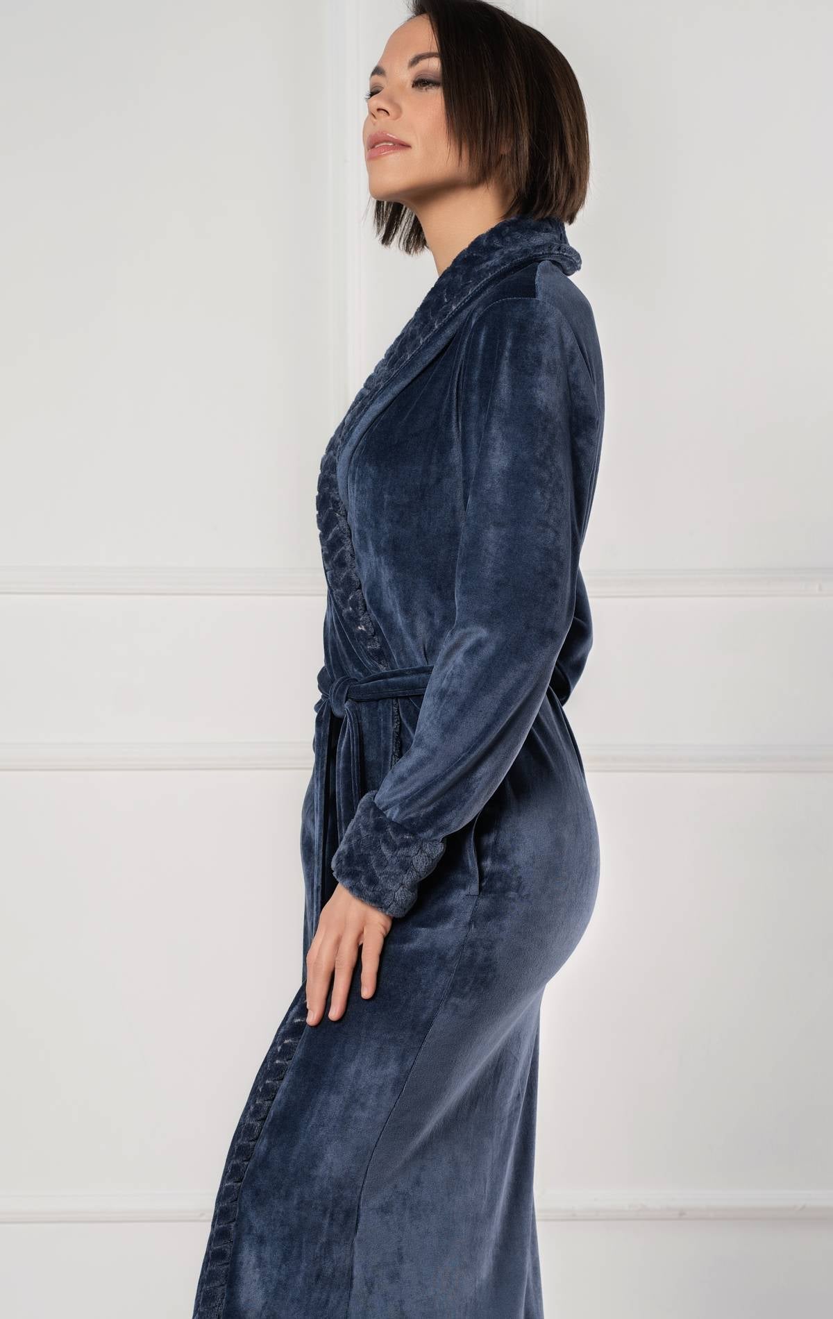 ilgas bambuko pluošto chalatas