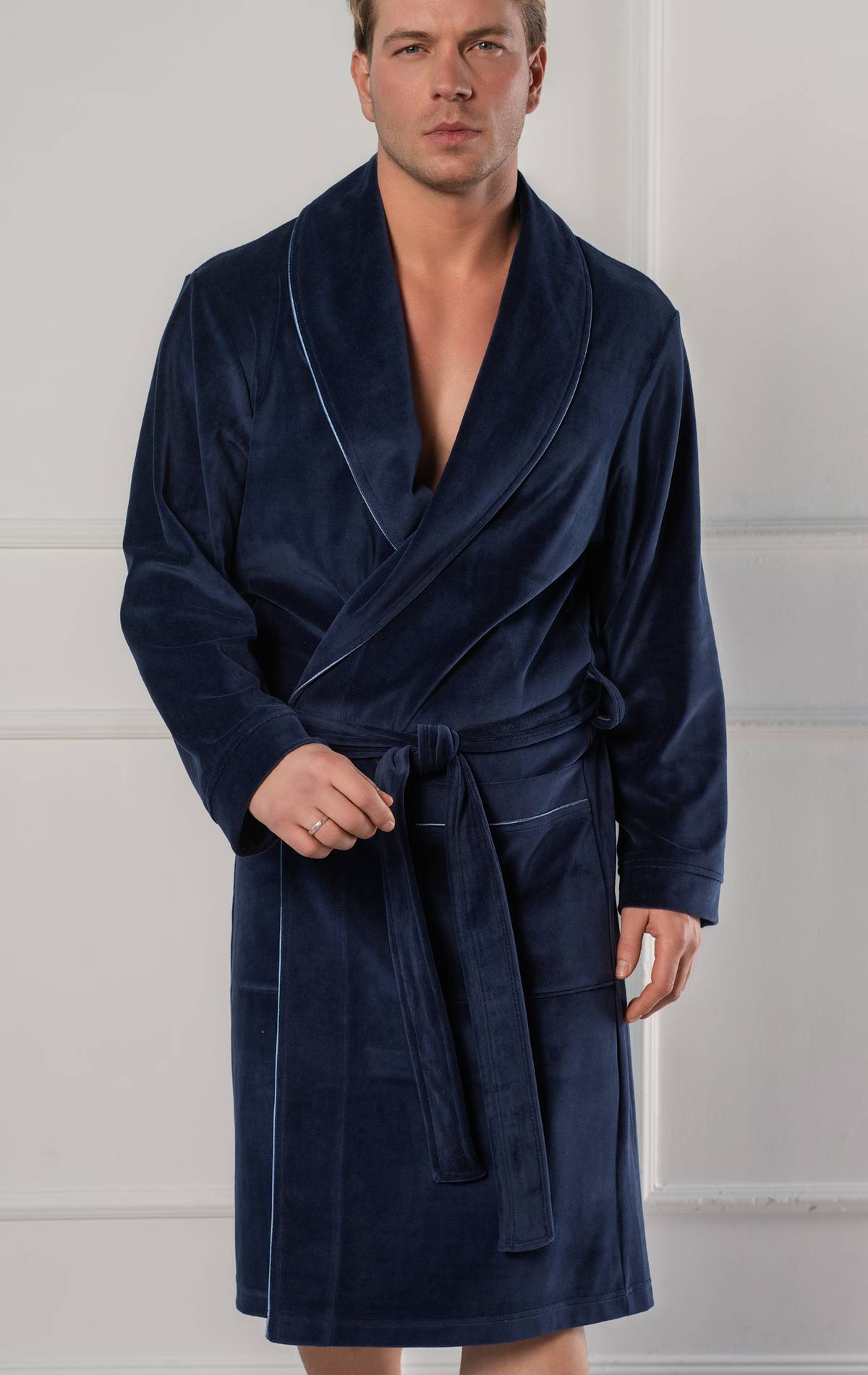 luxury men bathrobe