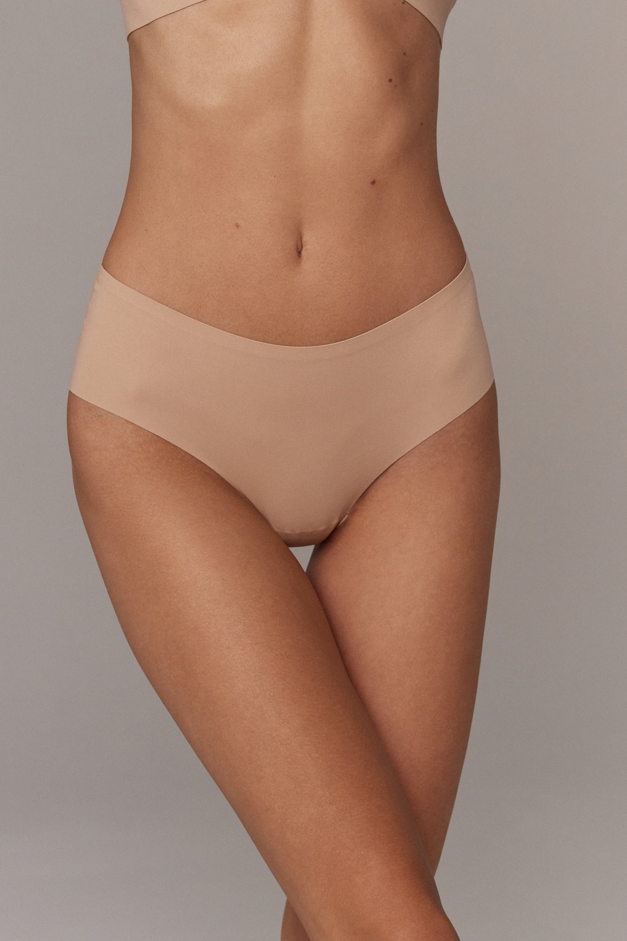 Aruelle Seamless Brazilian Cut Panties Devon Tan