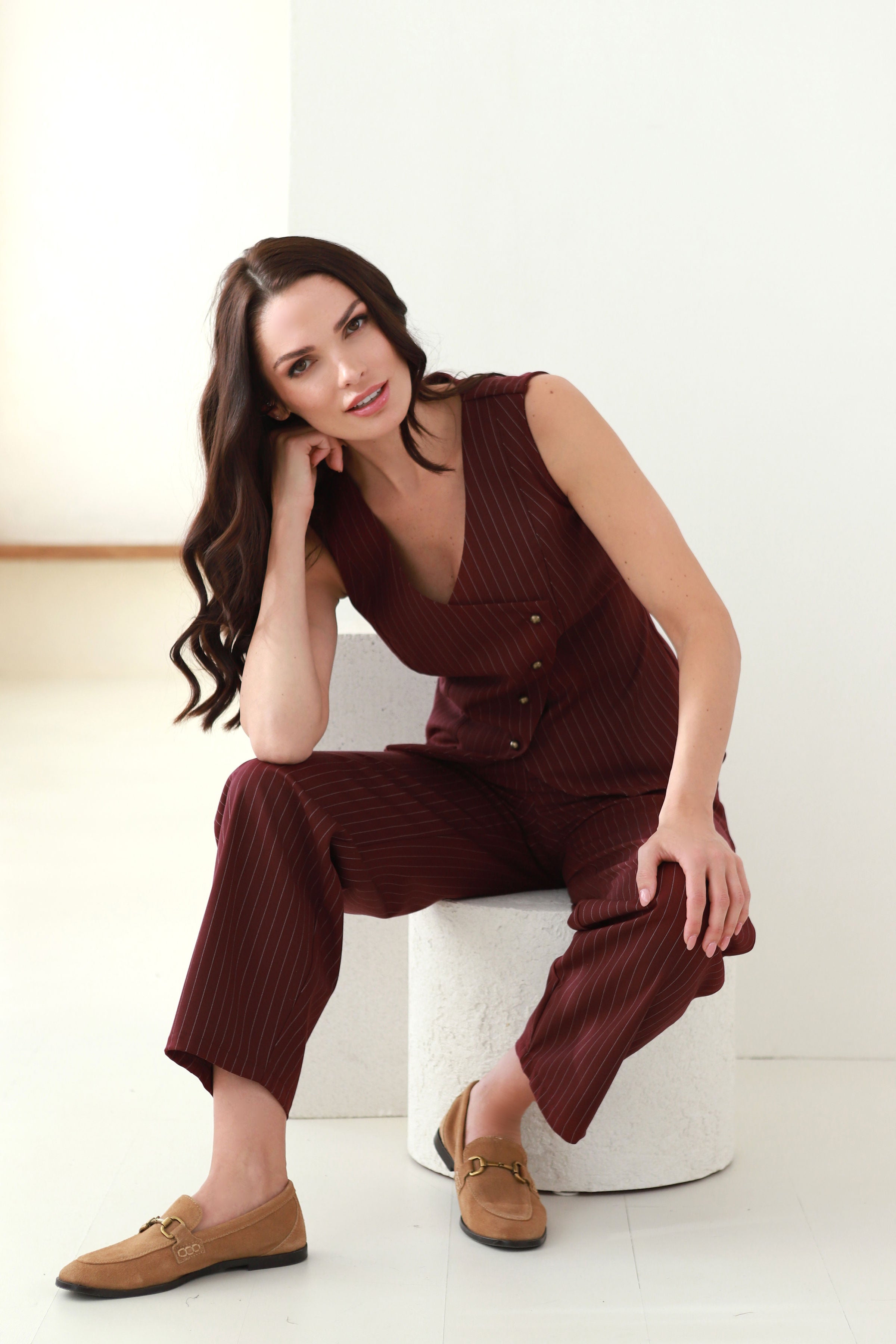 elegantiška kostiuminė liemenė