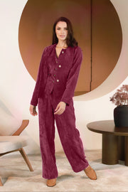 Lega velvetinės kelnės "Valery Bordeaux Velvet"