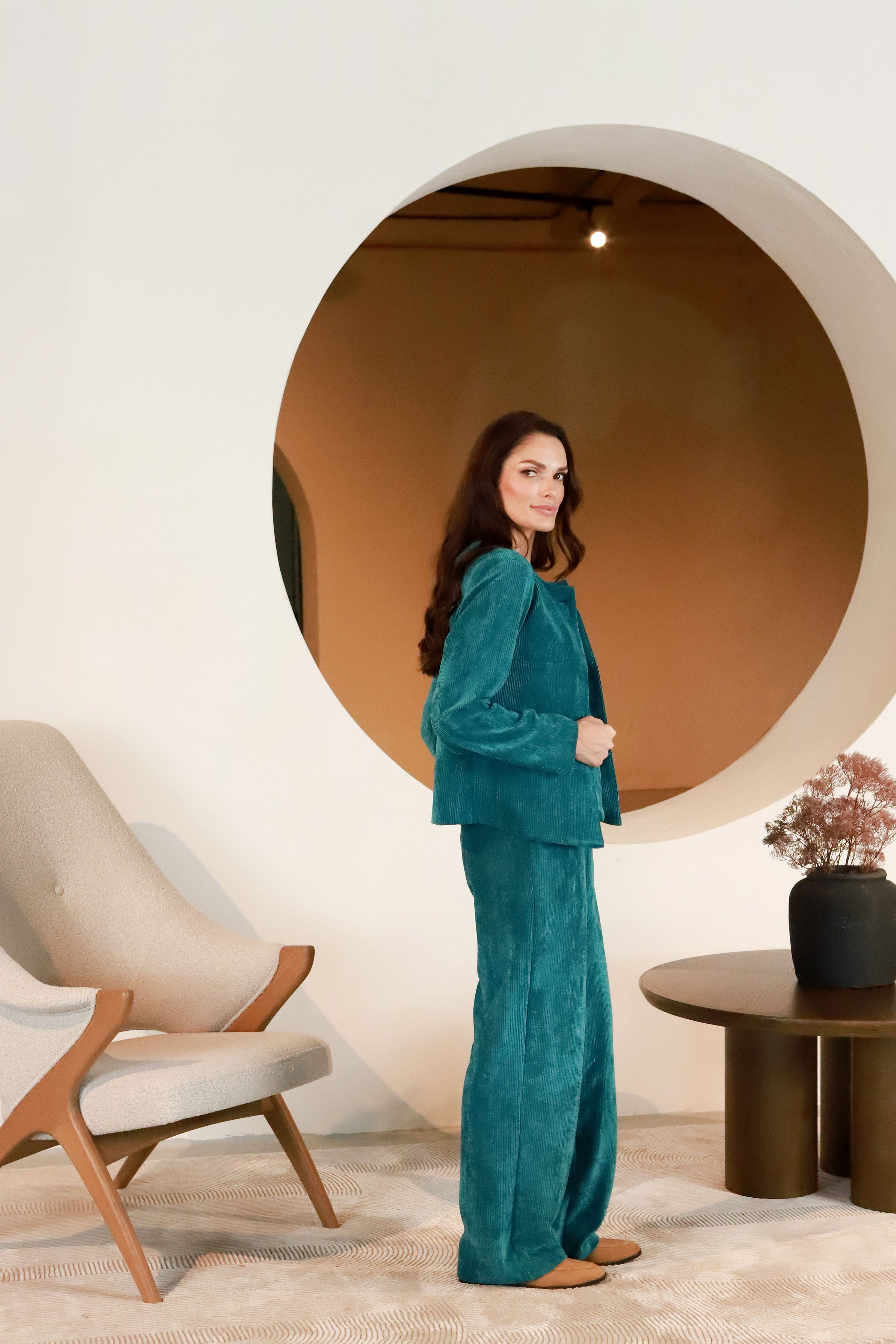 Lega velvetinė liemenė "Siena Turquoise Velvet"