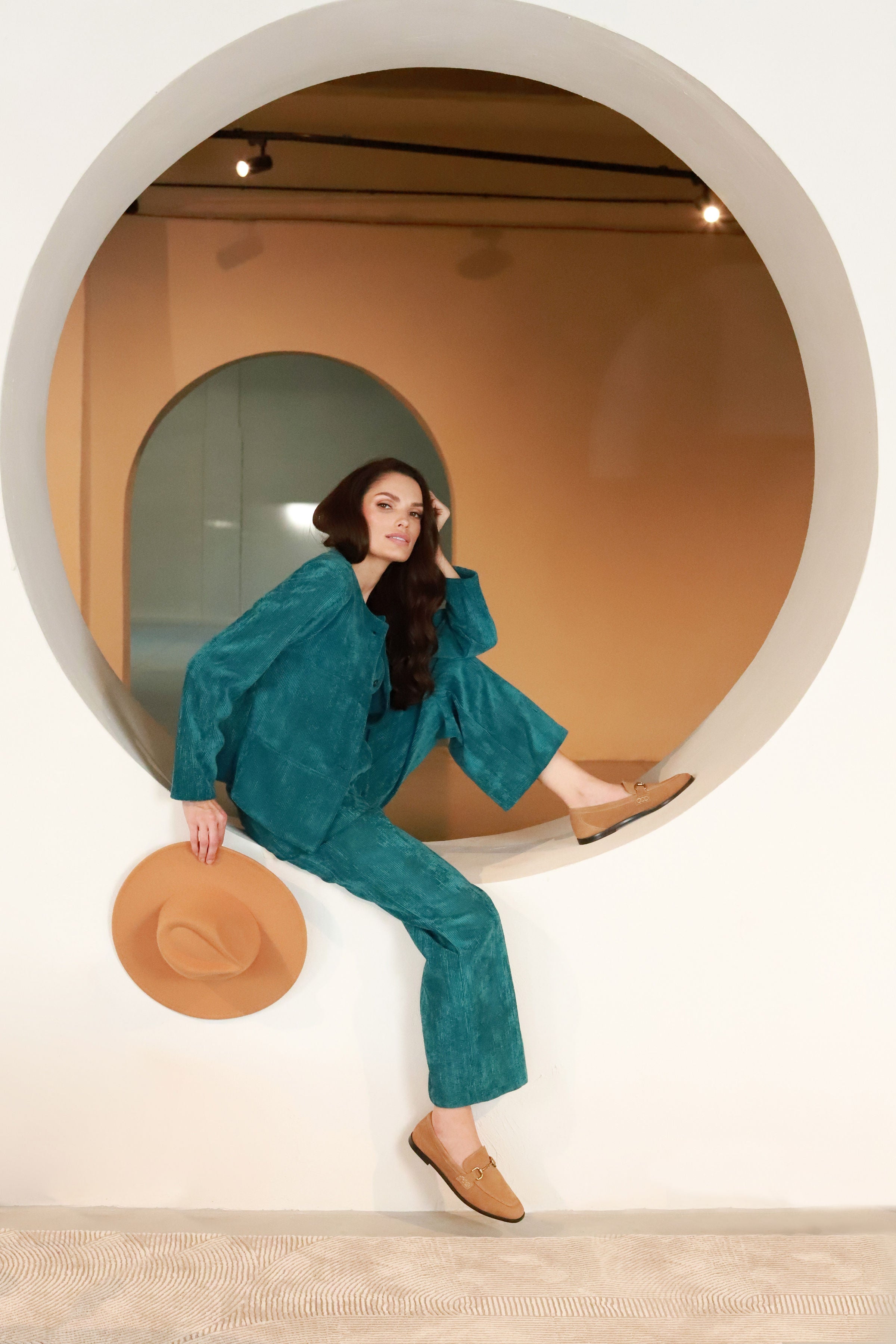 Lega velvetinė liemenė "Siena Turquoise Velvet"