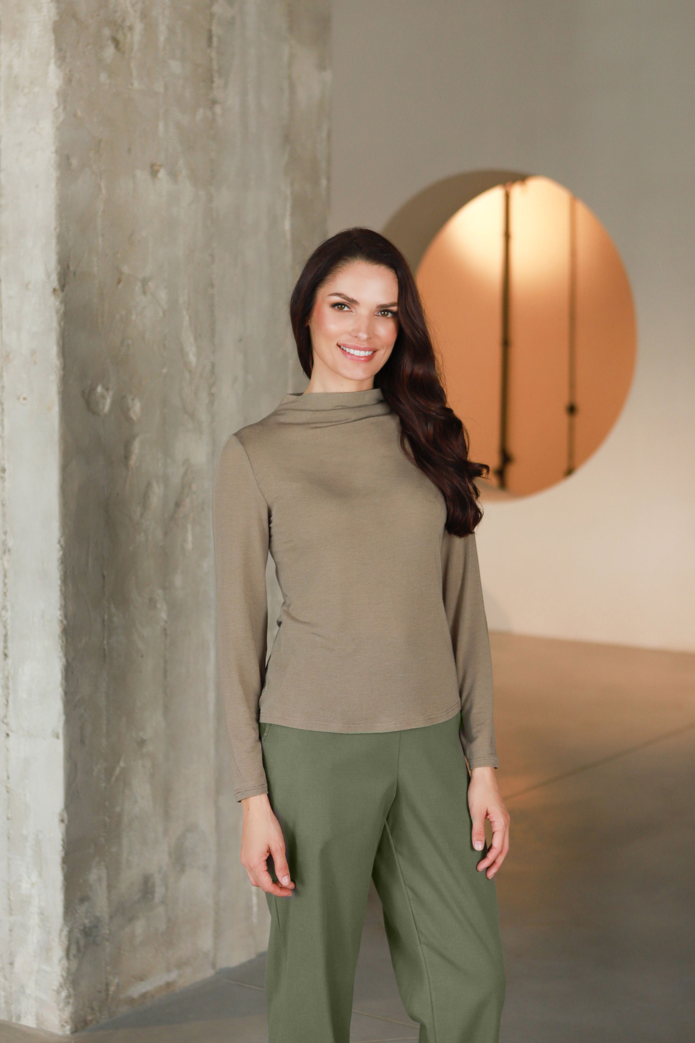 Lega kelnės "Hannah Olive Grey"