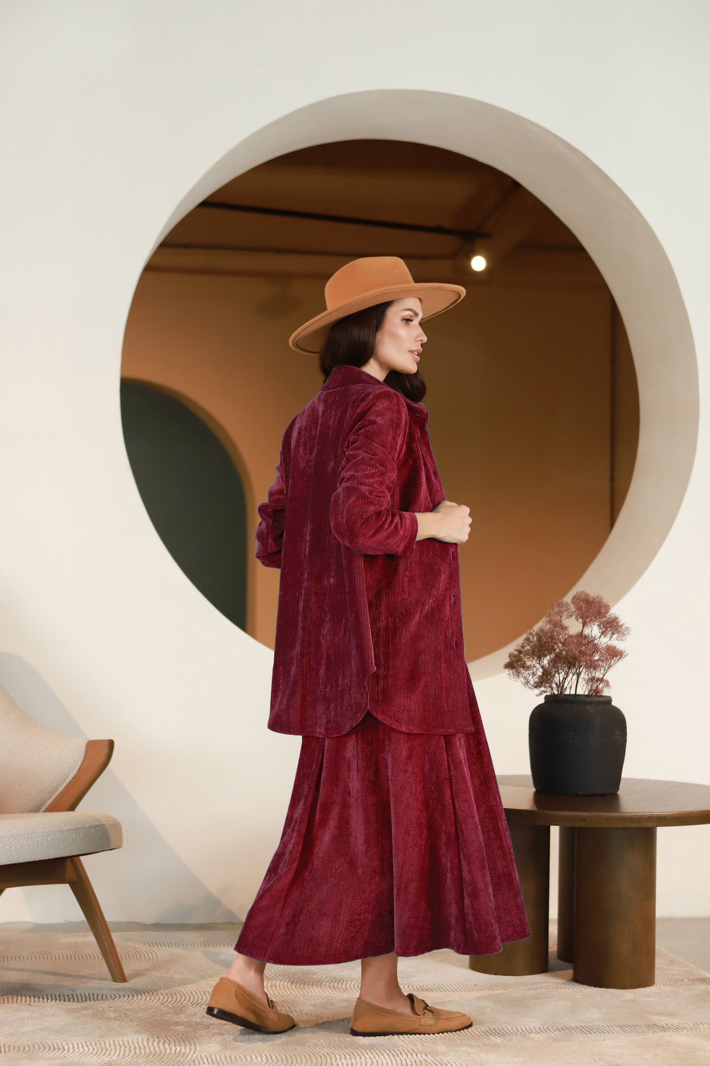 Lega velvetinis švarkelis "Gerda Bordeaux Velvet"