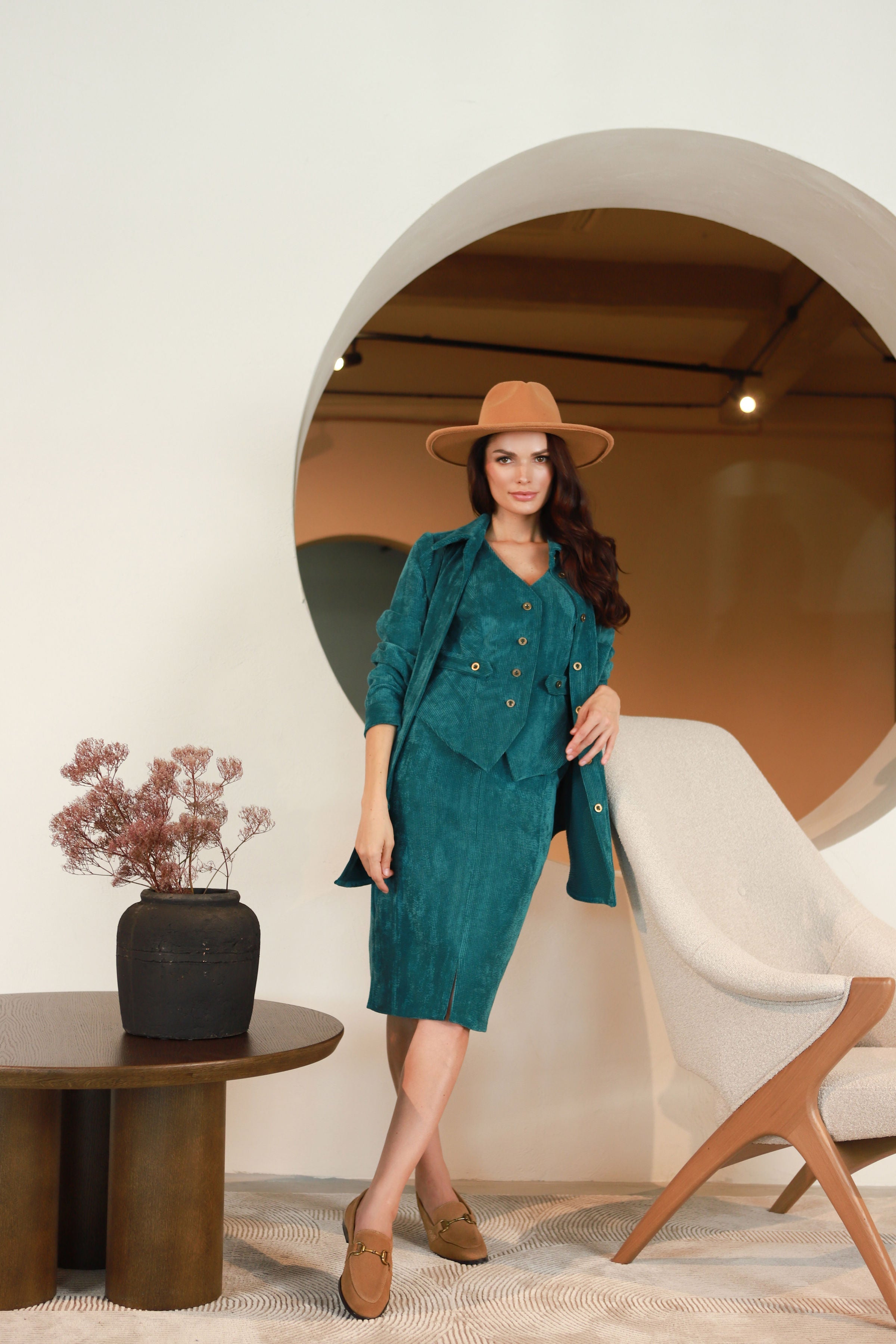 Lega velvetinė liemenė "Siena Turquoise Velvet"
