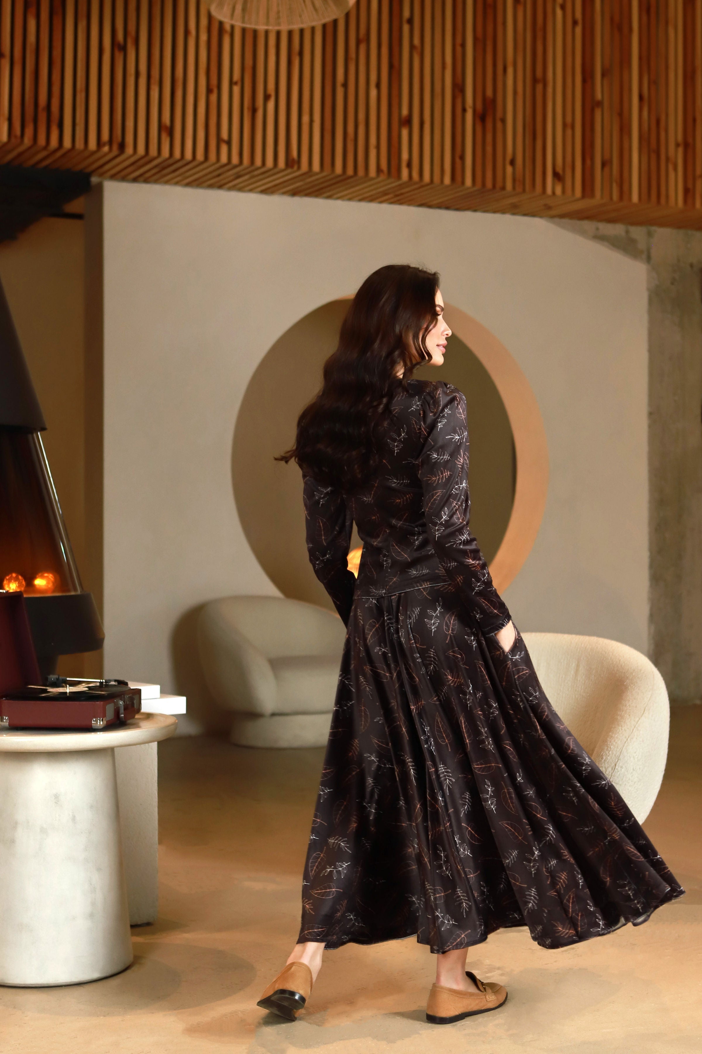 Lega veliūrinė palaidinė "Olivia Brown - Peach Velour"