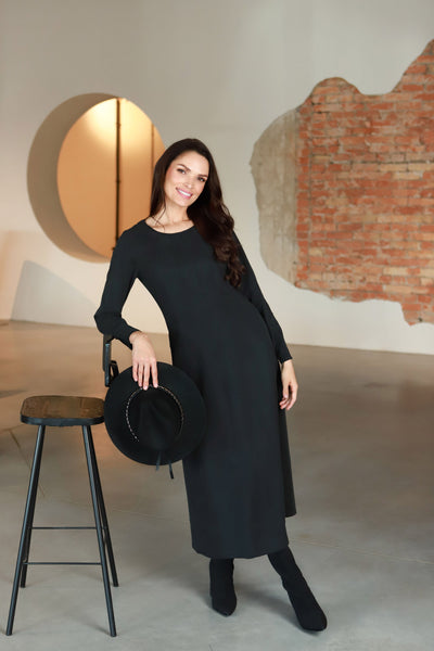 Lega įliemenuota suknelė "Ruber Graphite Black"