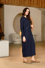 Lega ilga suknelė "Nora Navy"