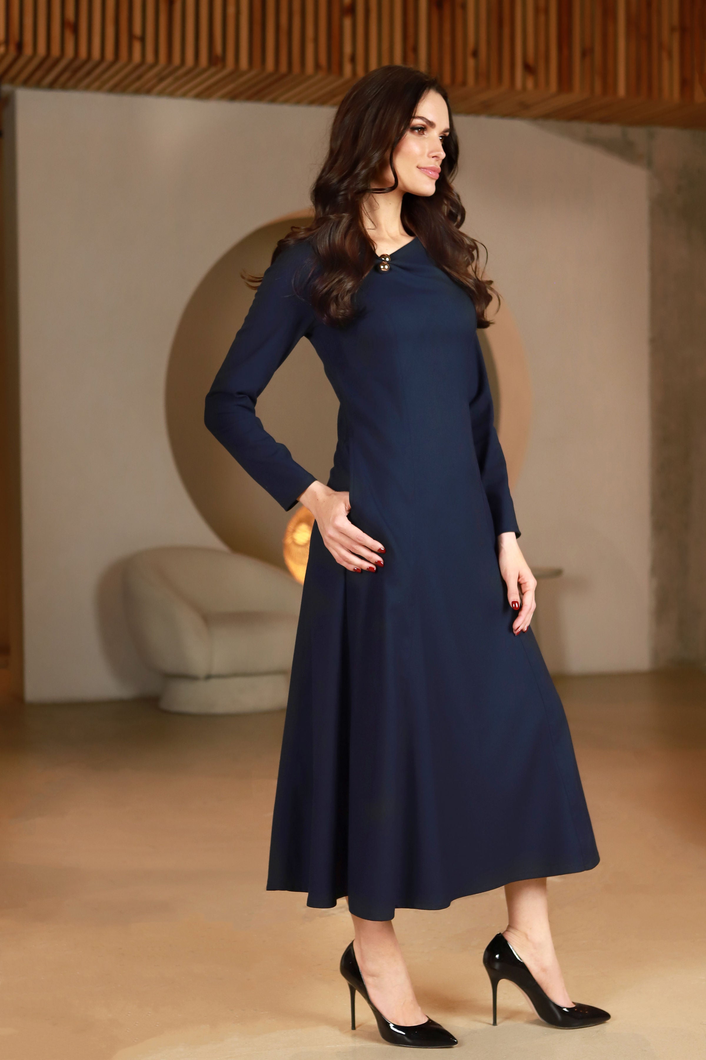 Lega A silueto suknelė "Petra Navy"