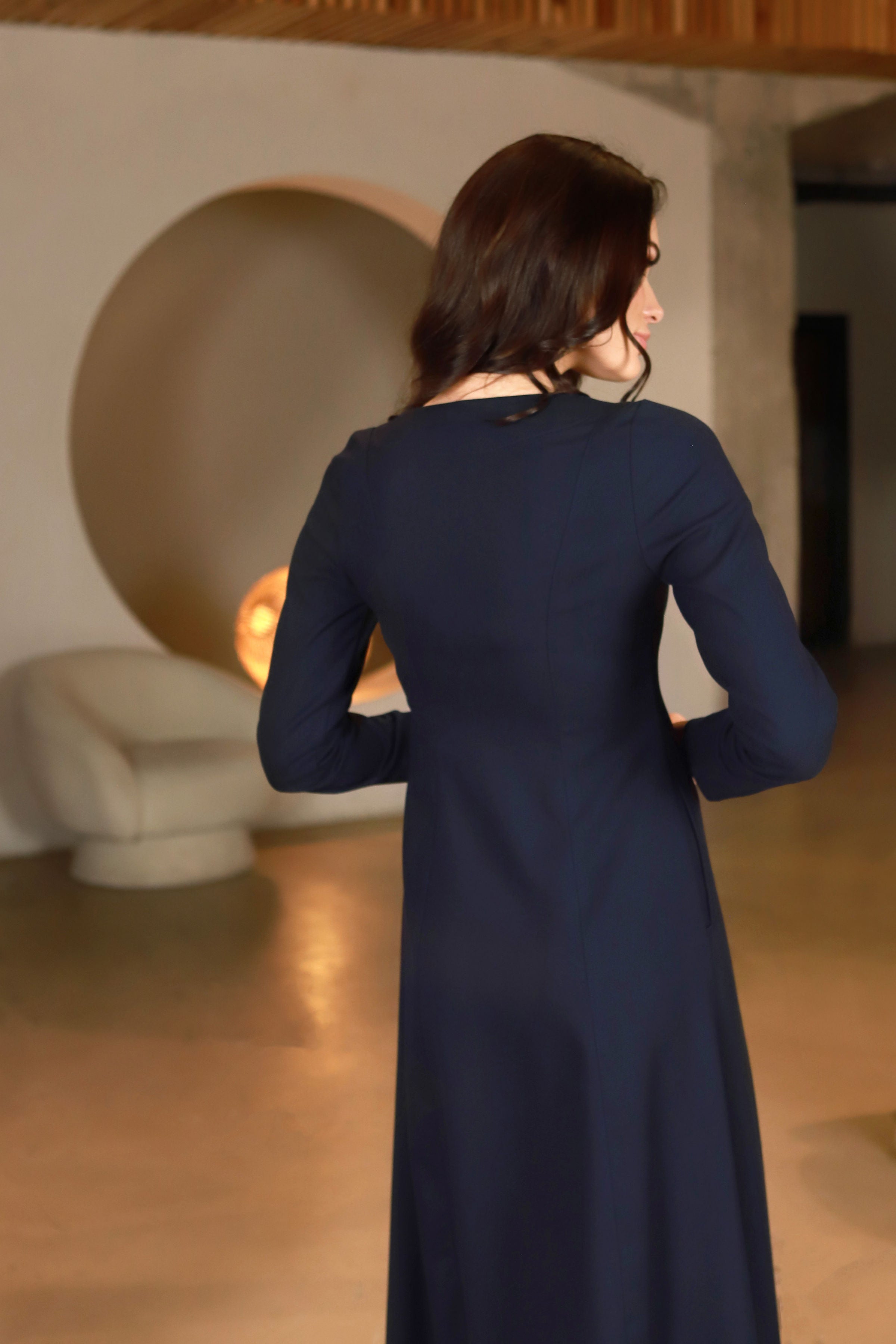 Lega A silueto suknelė "Petra Navy"