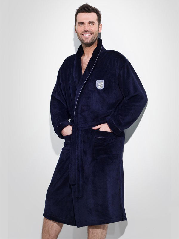 L&L vyriškas chalatas "Borys Dark Blue"