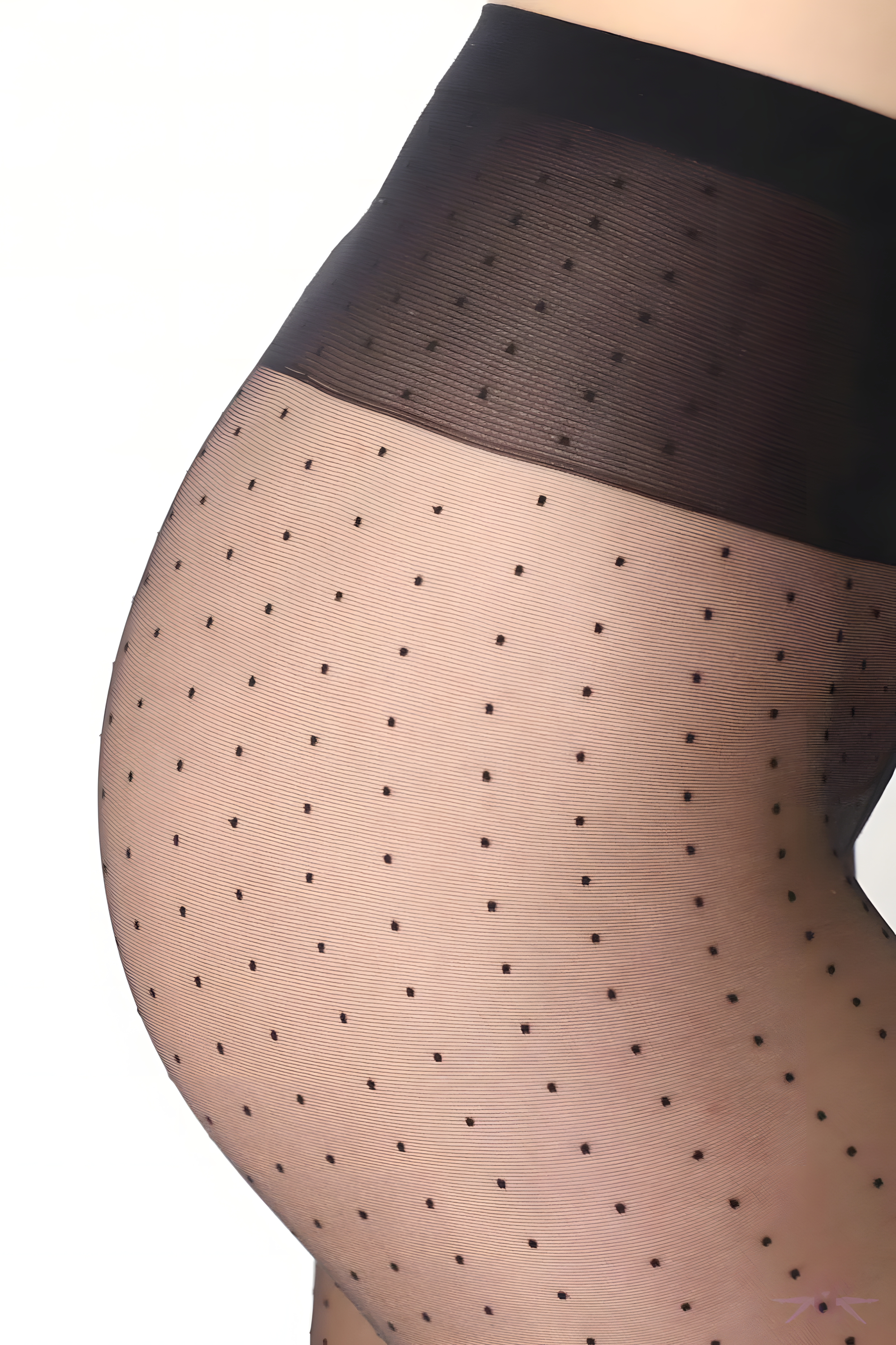 Oroblu taškuotos pėdkelnės "Adelle 20 Den Black"