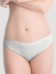 Julimex medvilninės kelnaitės nepastebimomis siūlėmis "Cotton Hi-Cut Melange"