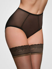 Nylon Dreams прозрачные трусики "Sheer Mesh Panty Black"