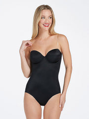 Spanx koreguojantis bodis be petnešėlių "Suit Your Fancy Strapless Black"
