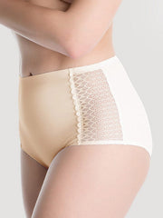 Julimex Laser-cut High-waisted Panty Opal Nude