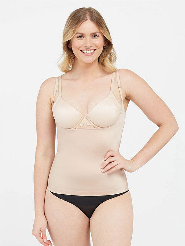 Spanx koreguojantys marškinėliai atvira krūtine 