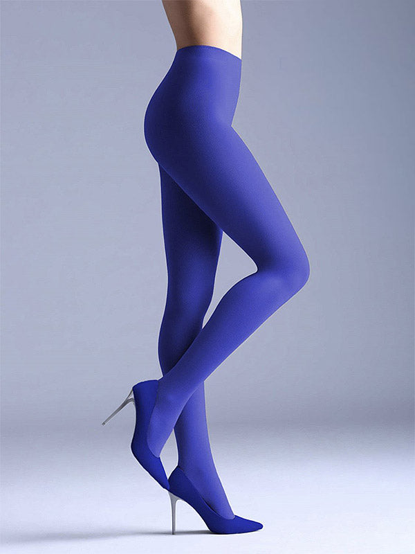 Giulia Opaque Matte 3D Microfiber Tights Samba 40 Den Deep Blue