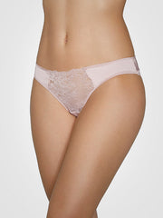 Ysabel Mora atlasinės kelnaitės su nėriniais "Adia Mini Light Pink"