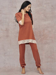 Lega Cotton Pajamas Scarlet Cinnamon - Light Brown